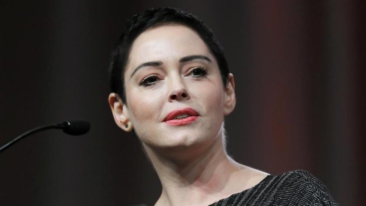 Rose McGowan, el pasado viernes en Detroit.-AP