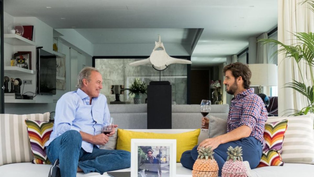 Bertín Osborne y Feliciano López, en 'Mi casa es la tuya'.-