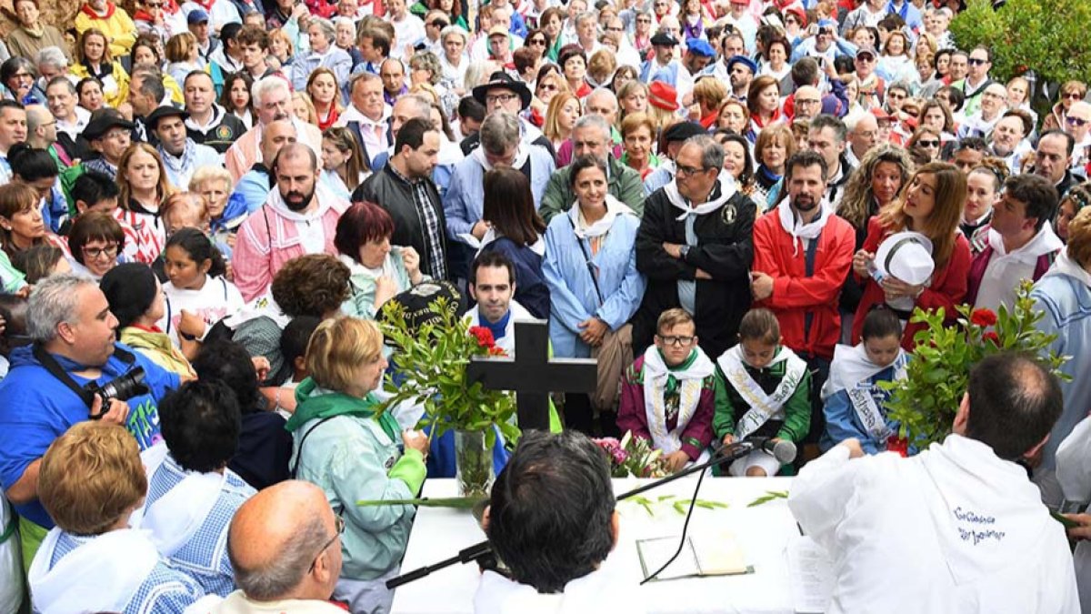 Celebración de la Romería de San Juan del Monte, en Miranda de Ebro, el año pasdo. / ICAL