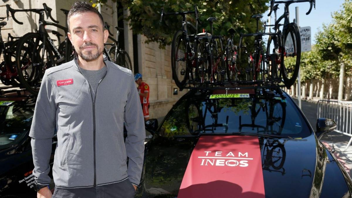 Xabier Zandio es el director deportivo del Team Ineos en la Vuelta a Burgos-Santi Otero