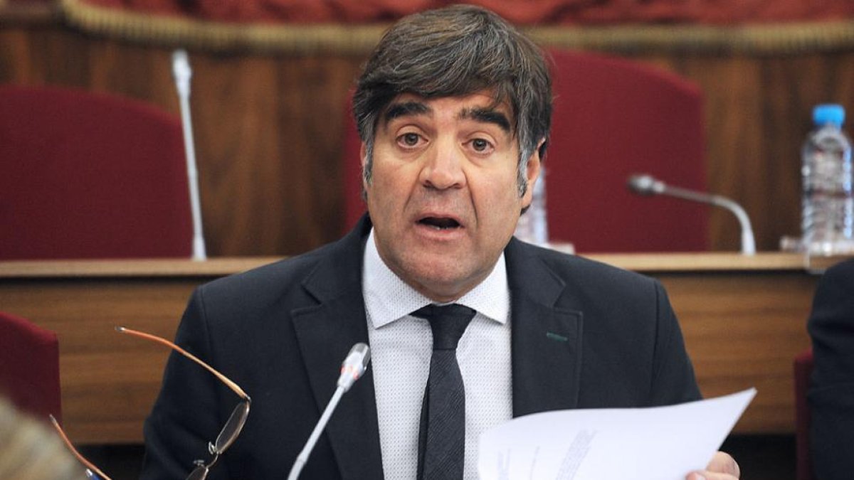 Fernando Gómez durante su comparecencia.-ISRAEL L. MURILLO