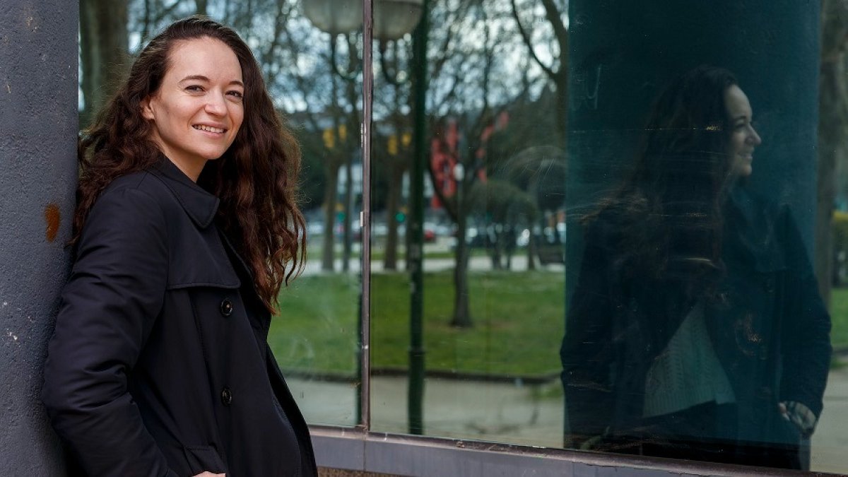 Raquel Acosta visitó Burgos el sábado para recibir a seis refugiados ucranianos que se quedarán temporalmente en casa de su madre. SANTI OTERO