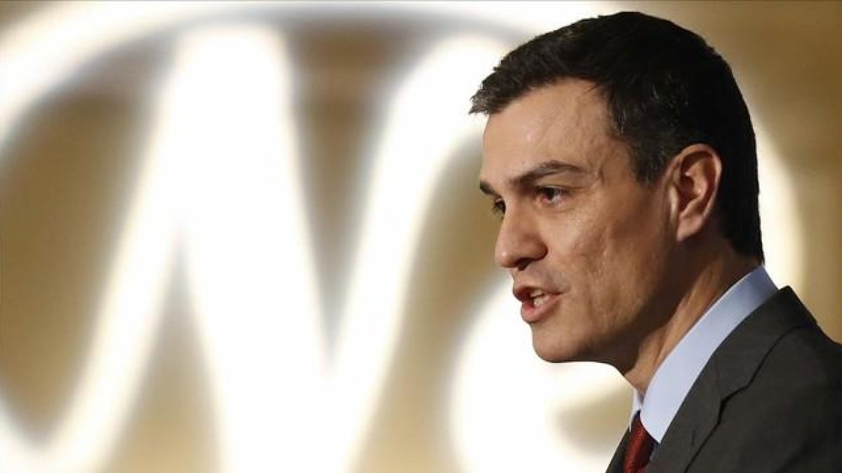 Sánchez, durante la presentación del alcalde de Valladolid, este martes en Madrid.-EFE