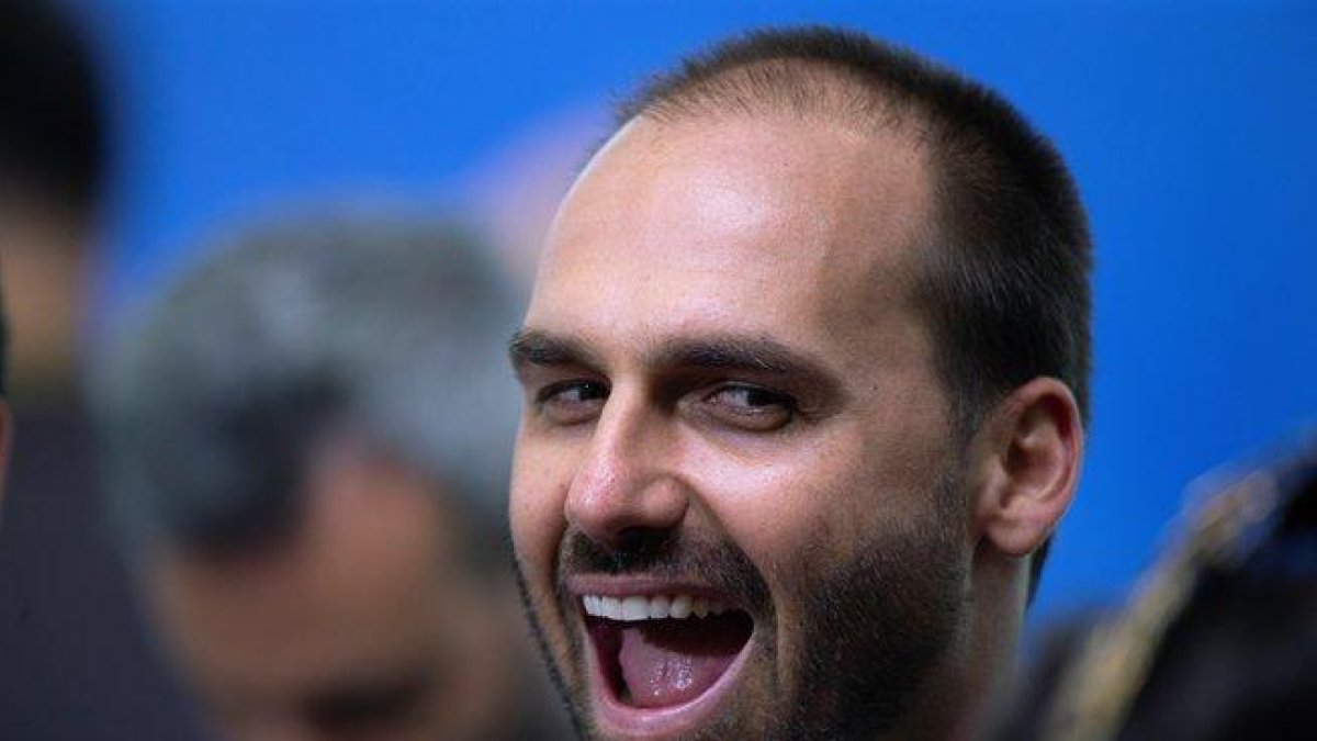 Eduardo Bolsonaro, diputado e hijo del jefe de Estado, sería el nuevo embajador de Brasil en EEUU.-EFE