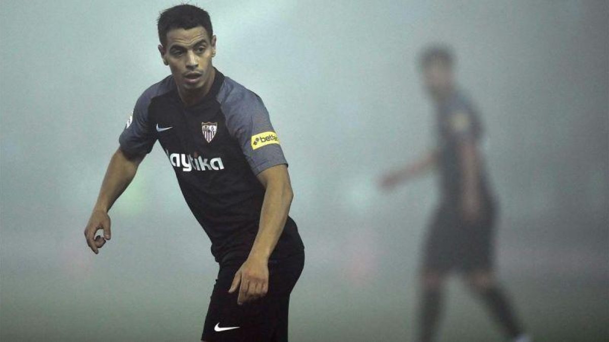 Ben Yedder, en un momento del partido disputado en Leganés este domingo.-AFP / ÓSCAR DEL POZO