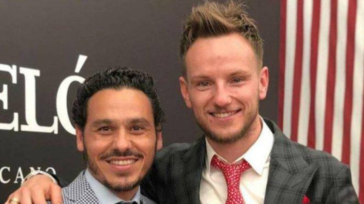 Rakitic y José María del Nido, hijo del que fuera presidente del Sevilla.-INSTAGRAM
