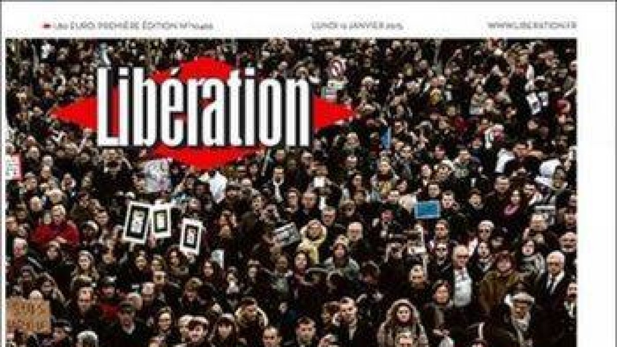 La portada de 'Libération'.-