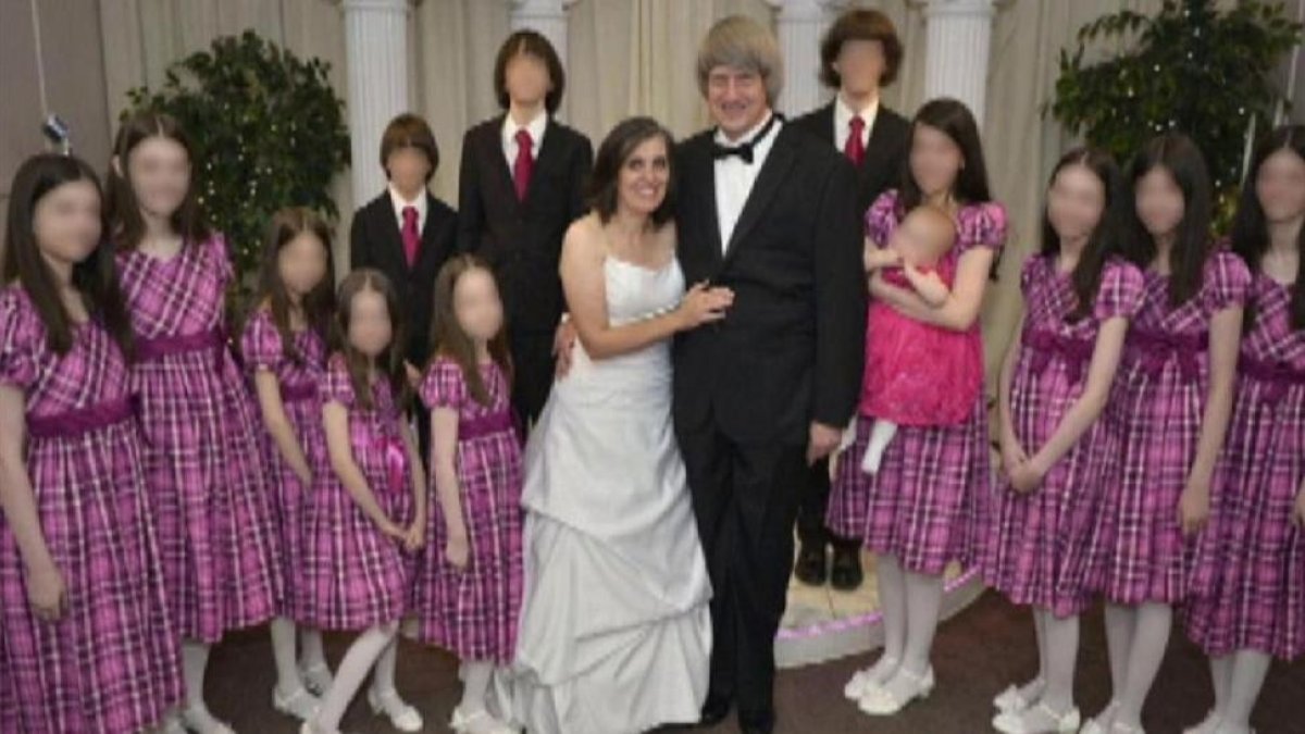 La familia Turpin, en Las Vegas, donde acudieron para que los padres renovaran los votos matrimoniales.-FACEBOOK