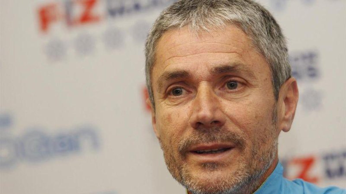 Martín Fiz, en la presentación de su proyecto.-NACHO CASARES