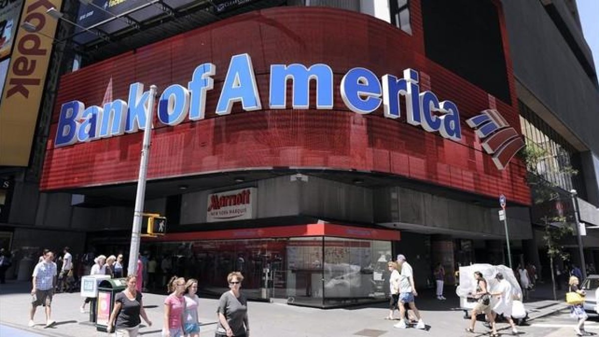 Sucursal del Bank of America en Nueva York en una imagen de archivo.-EFE / ANDREW GOMBERT