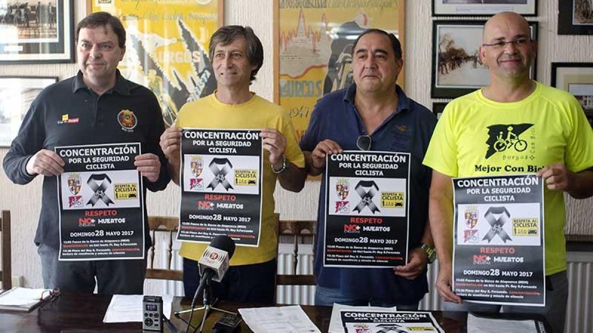 De izquierda a derecha, Fernando Del Val, Pedro Mediavilla, Mariano Palacios y Alberto Fernández.-