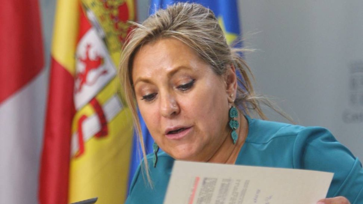 La vicepresidenta de la Junta de Castilla y León, Rosa Valdeón, comparece en rueda de prensa posterior al Consejo de Gobierno-Ical
