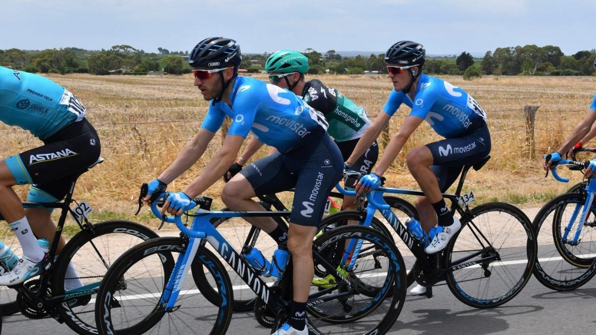 Barbero durante la pasada edición del Tour Down Under.-BETTINIPHOTO.NET / MOVISTAR TEAM