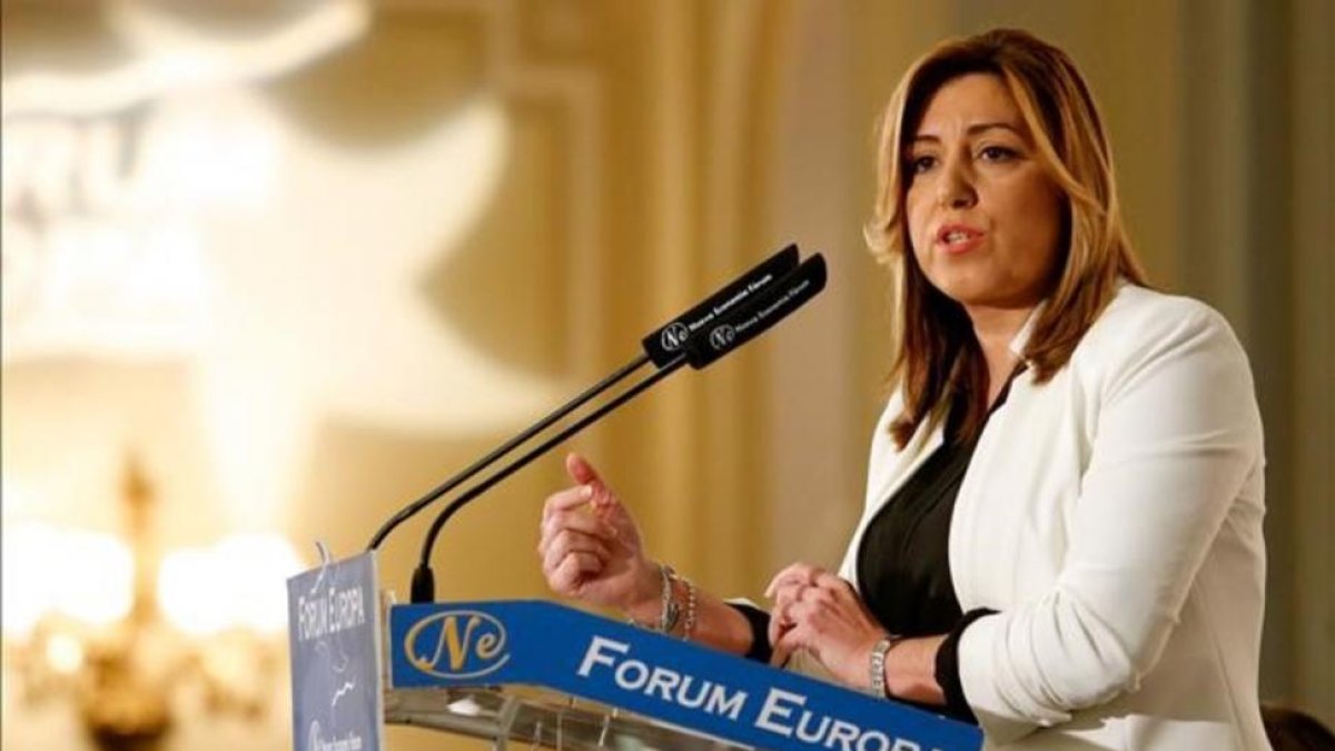 Susana Diaz, este miércoles en Madrid.-JUAN MANUEL PRATS