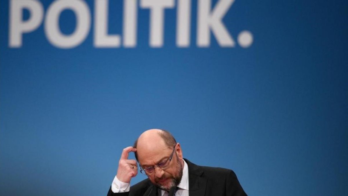 El líder del SPD, Martin Schulz, el pasado 21 de enero.-SASCHA SCHUERMANN / AFP