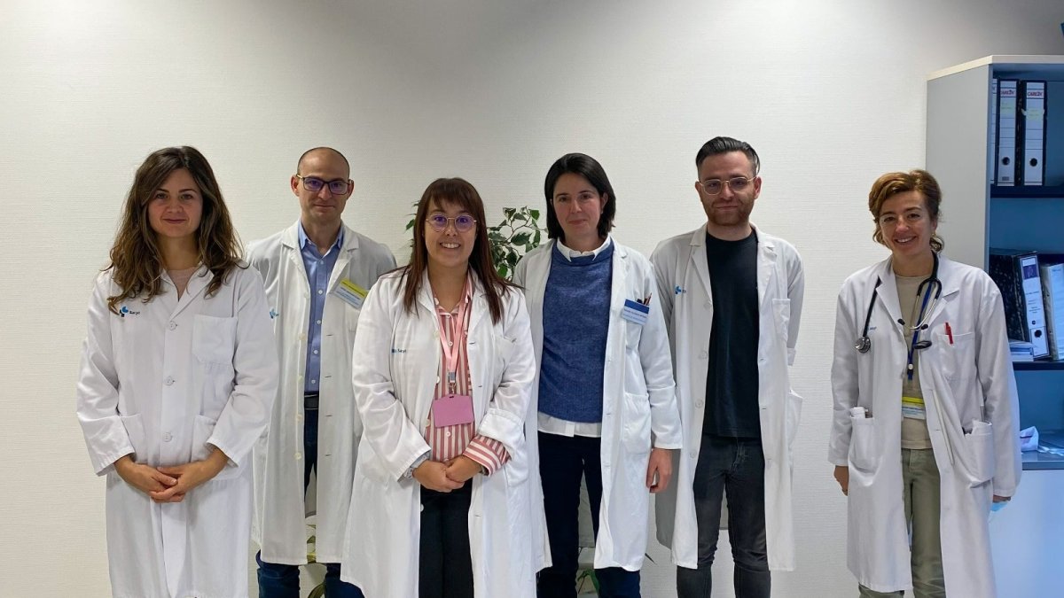 Los participantes del proyecto que aparecen en la imagen son, desde la izda., Raquel Vinuesa, Jorge Labrador, Miriam Saiz, Raquel Alcaraz, Antonio Sanz y Esther Cubo