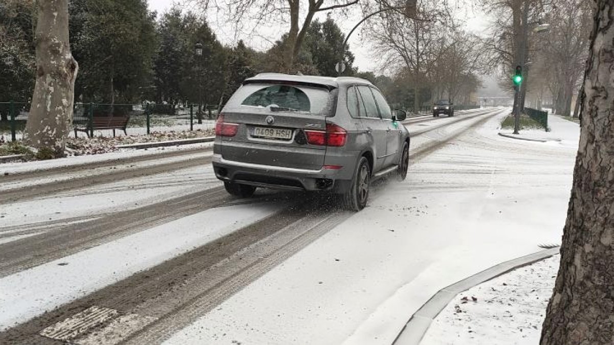 Nevada en las calles de Burgos. J. G. L.