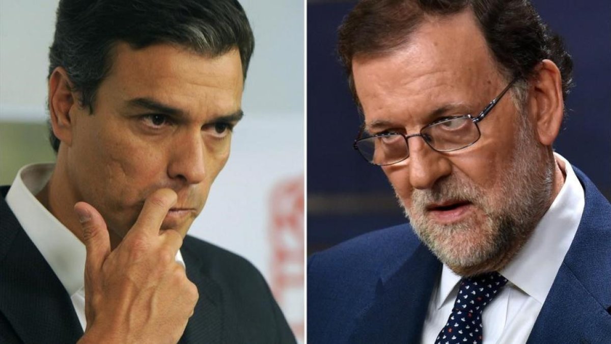 Pedro Sánchez y Mariano Rajoy.-CURTO DE LA TORRE (AFP)