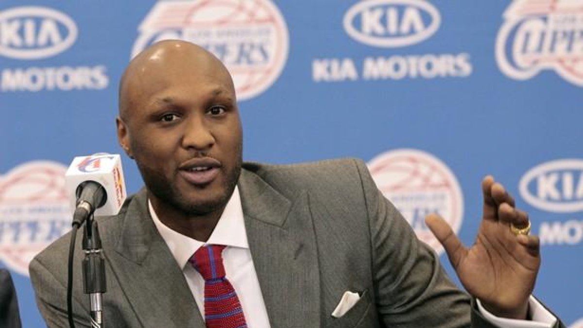 Lamar Odom, en una rueda de prensa en el 2012.-REUTERS / MARIO ANZUONI