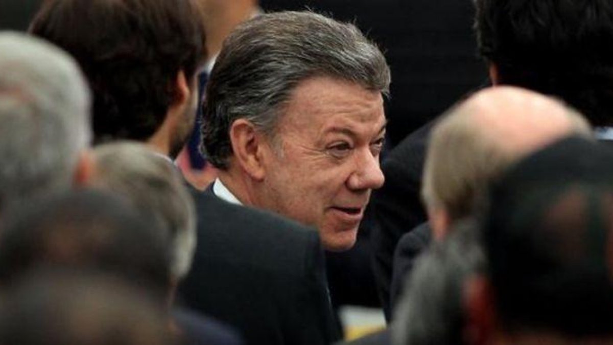 El presidente de Colombia, Juan Manuel Santos, en Bogotá.-EFE / MAURICIO DUENAS CASTANEDA