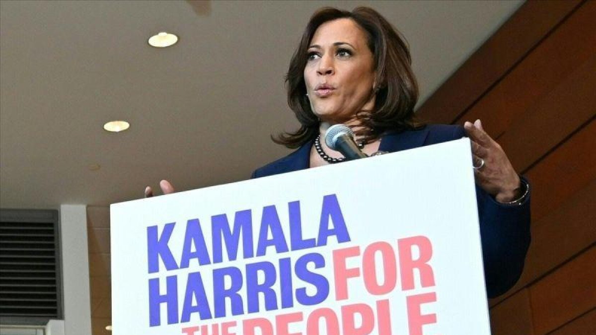 Kamala Harris, senadora por California que aspira a convertirse en candidata por el Partido Demócrata.-EVA HAMBACH / AFP