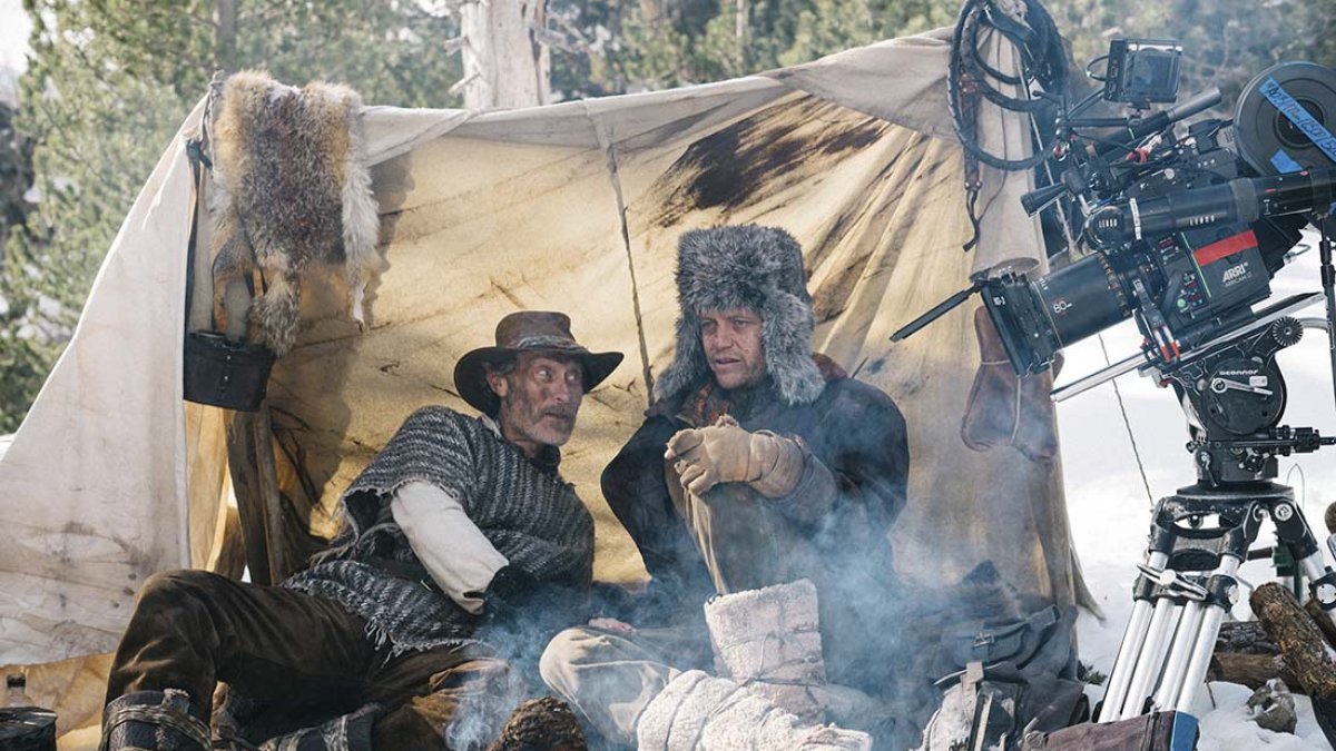 Los protagonistas del cortometraje ‘Sauerdogs’ en un momento del rodaje. JUAN HERRERO