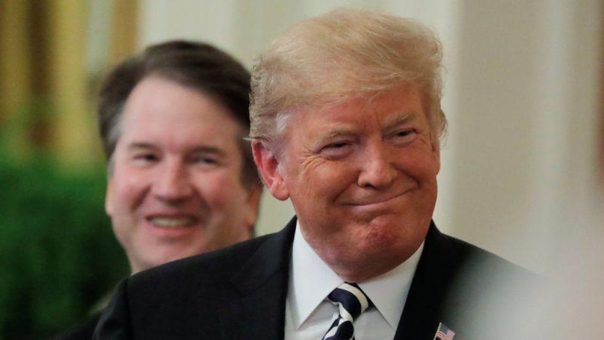 Donald Trump asegura que Brett Kavanaugh es inocente de las acusaciones por acoso sexual.-X90054