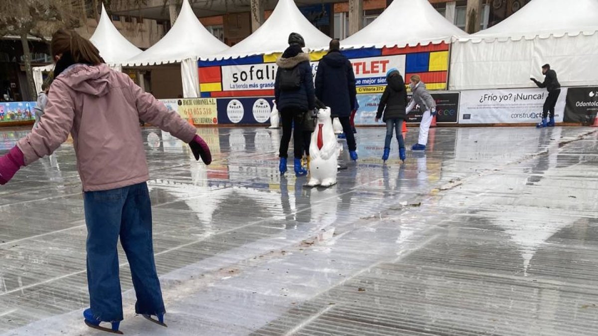 Pista de hielo en Burgos
