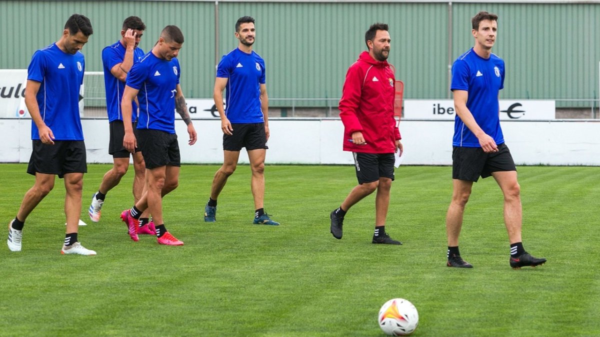 Andy Rodríguez, Undabarrena, Alarcón y Zabaco, durante un entrenamiento. TOMÁS ALONSO