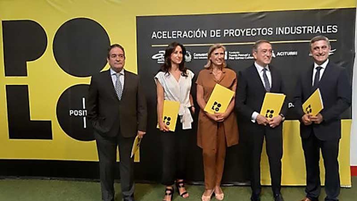 Arturo Sagredo, Emma Antolín, Pilar Pascual, Ginés Clemente y Rafael Barbero.-ECB