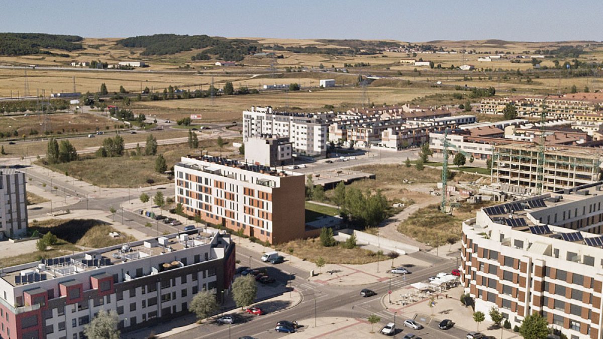 Zona de nueva construcción con distinta densidad de árboles en sus aceras. ISRAEL L. MURILLO