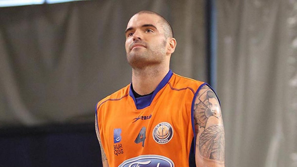 Pep Ortega, durante uno de sus últimos partidos con el Tizona, en 2014.-ECB