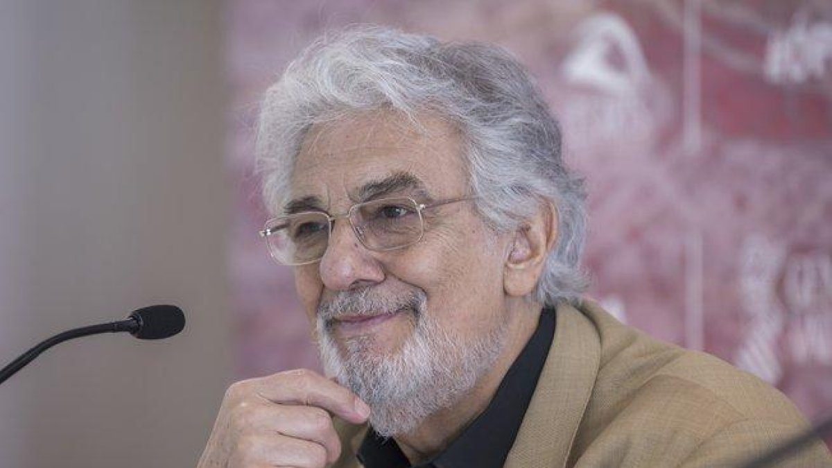 El tenor Plácido Domingo, en el Palacio de las Artes de Valencia.-MIGUEL LORENZO