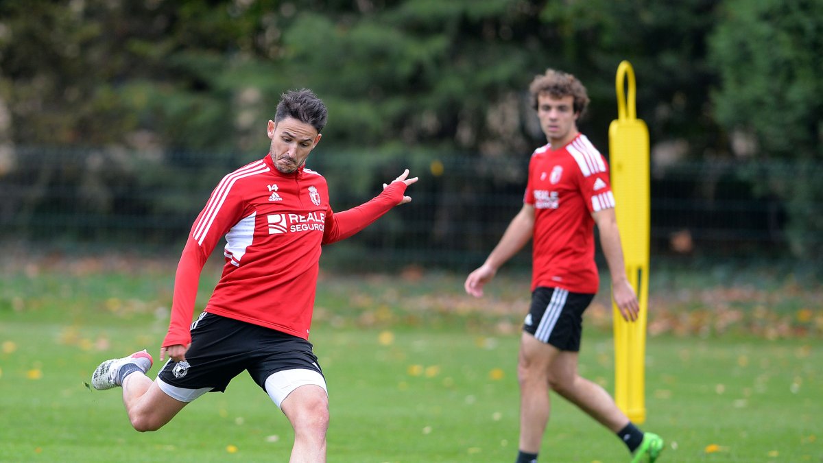 Unai Elgezabal durante un entrenamiento en La Deportiva. Tomás Alonso
