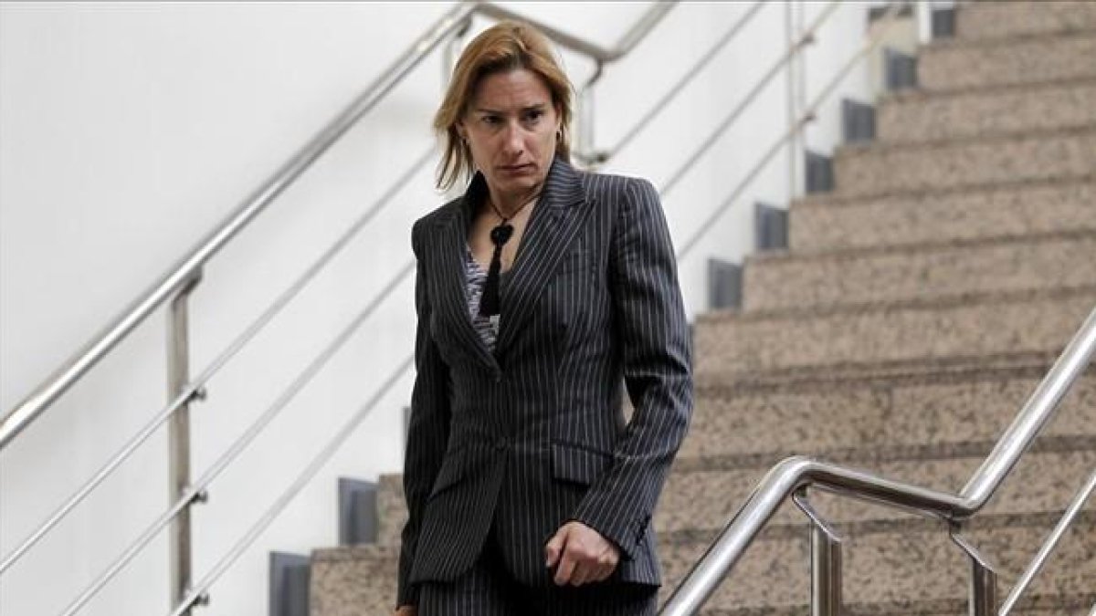 Marta Domínguez, en el Senado en el 2013.-JOSÉ LUIS ROCA