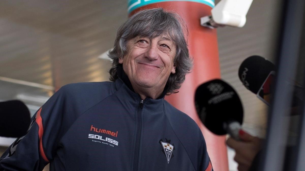 Enrique Martín, en un Albacete-Zaragoza-