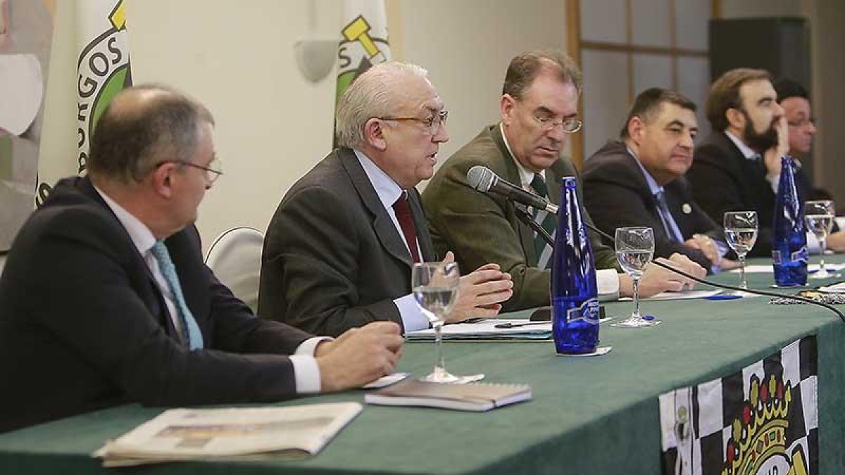 Los miembros de la candidatura ‘Ahora sí’ durante una comparecencia pública.-RAÚL G. OCHOA