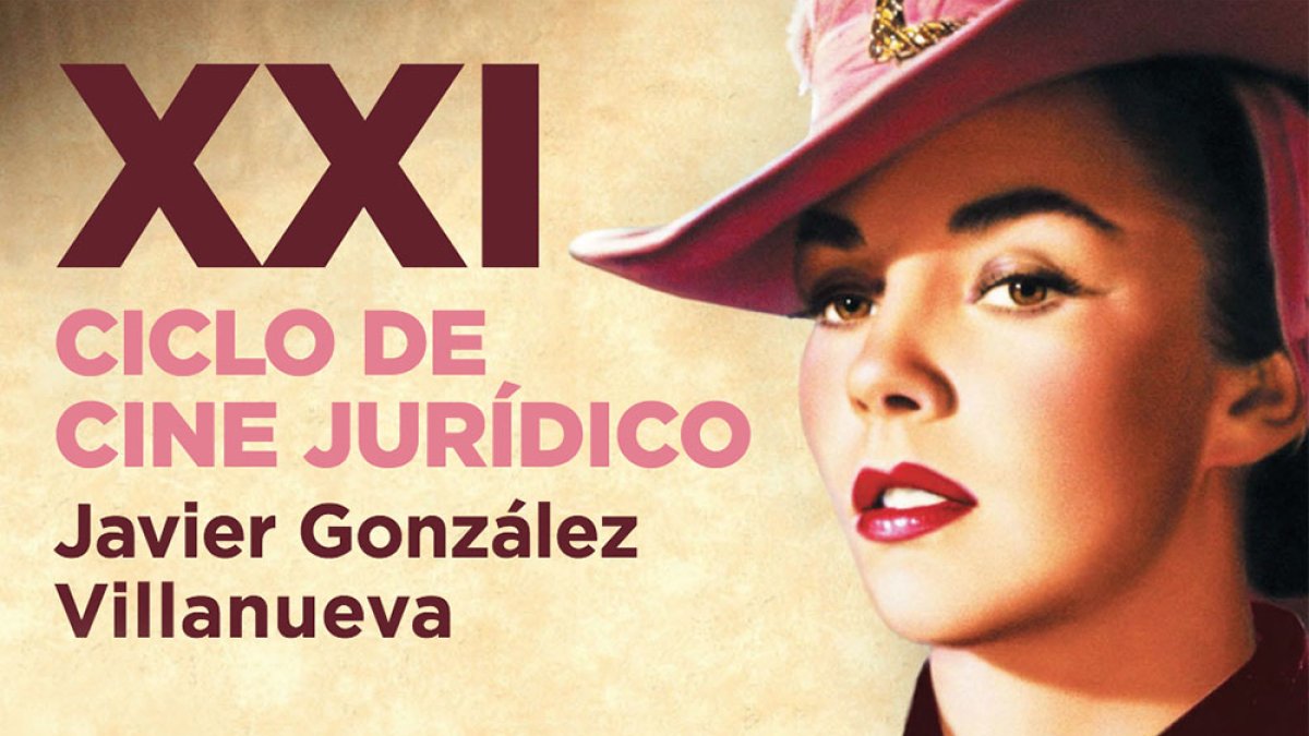 Afiche de la XXI edición del Ciclo de Cine Jurídico de Burgos. ECB