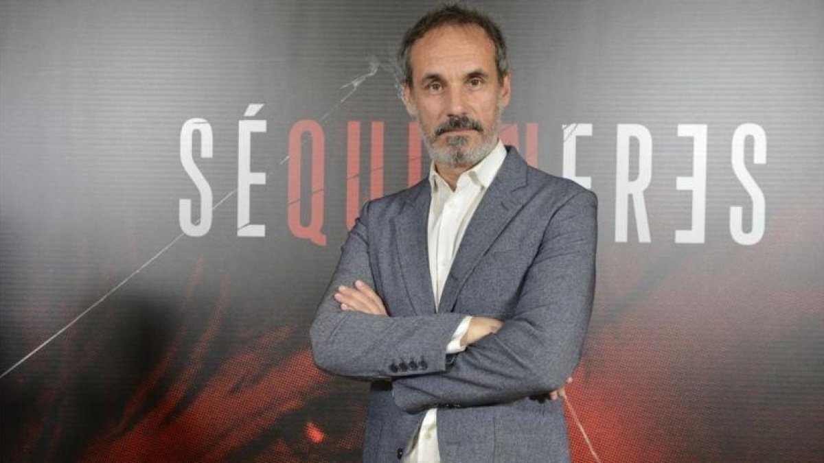 Francesc Garrido, durante la rueda de prensa de presentación de la serie 'Sé quién eres'.-MEDIASET