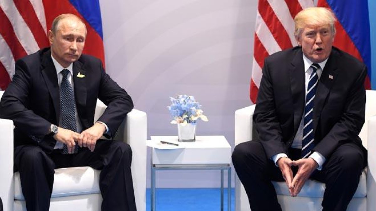 Encuentro de Trum y Putin en Hamburgo.-ATLAS