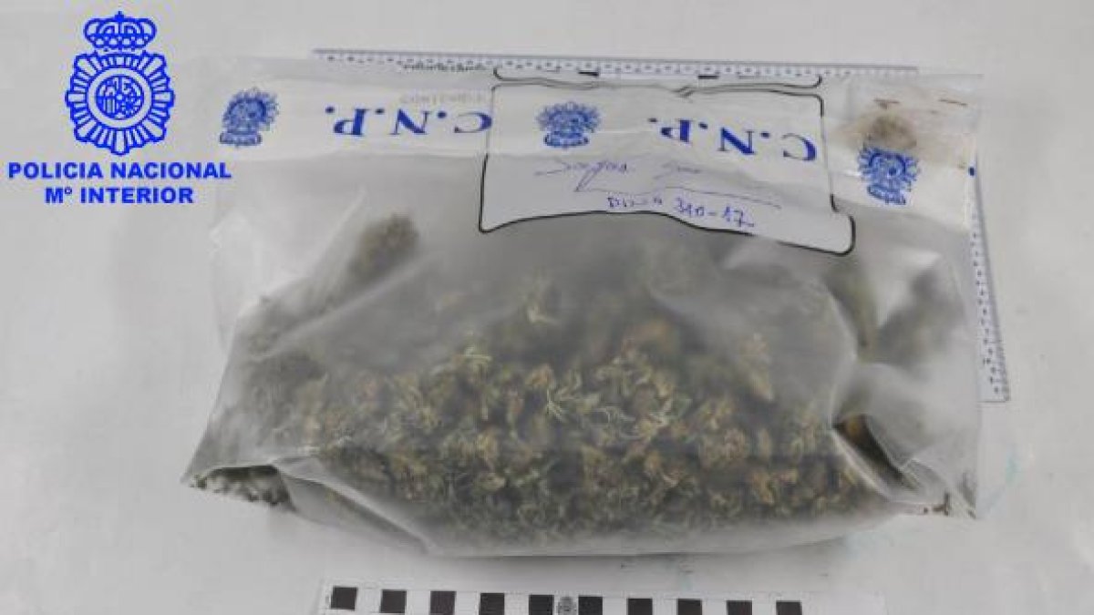 Material incautado por la Policía Nacional.-
