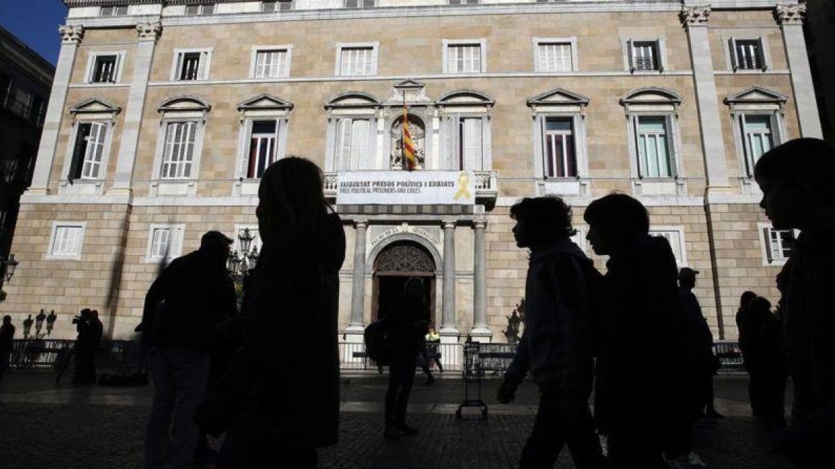Fachada del Palau de la Generalitat, en Barcelona.-RICARD CUGAT