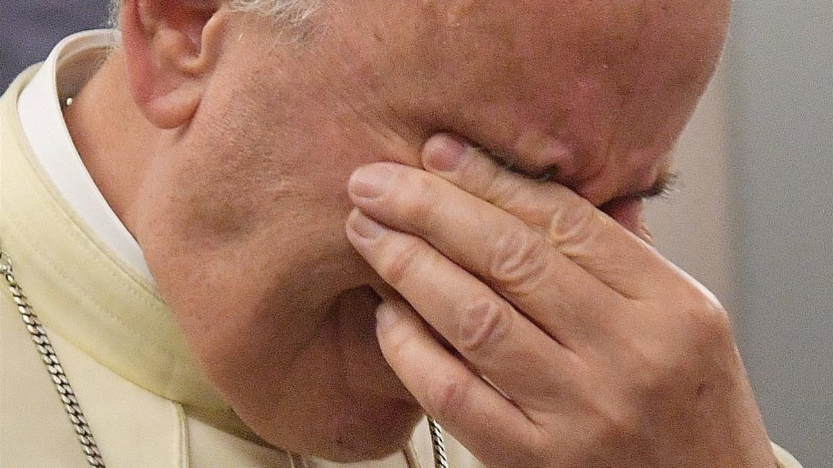 El Papa Francisco, en la vuelta de un viaje a Chile-LUCA ZENNARO POOL