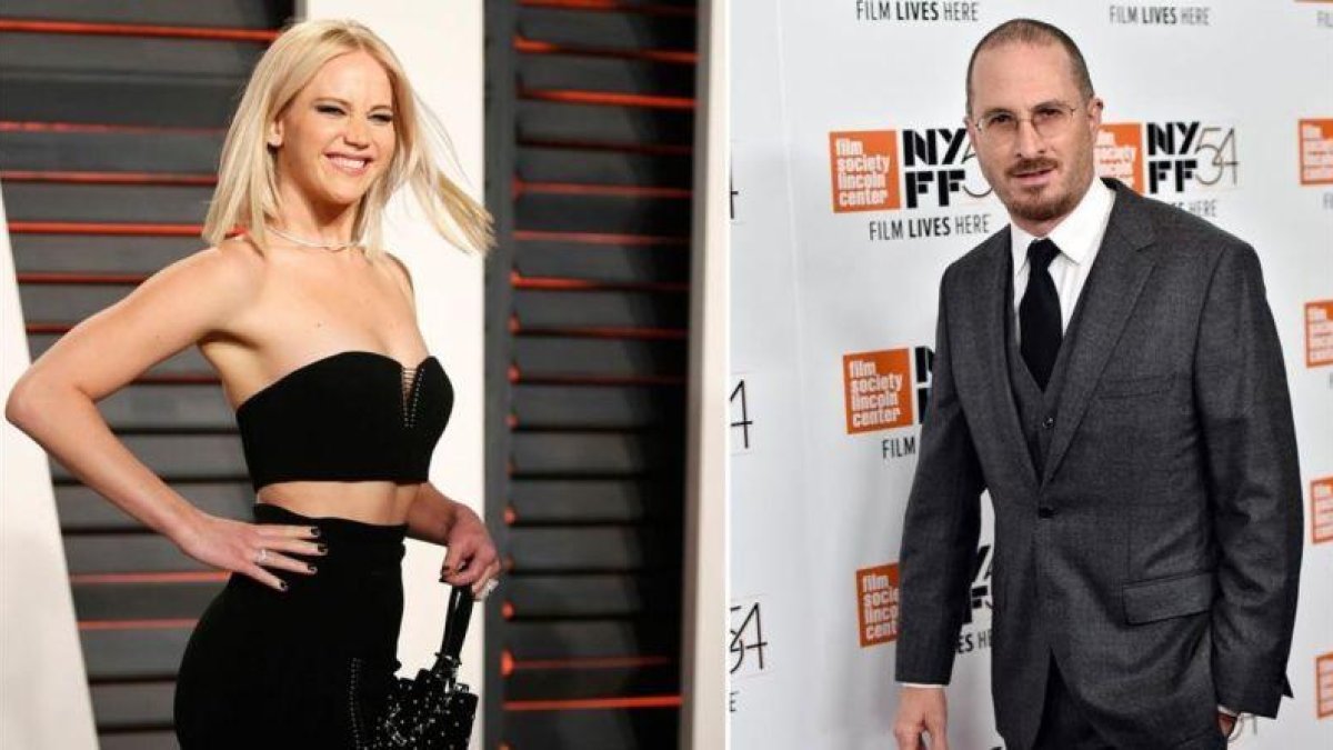 La actriz Jennifer Lawrence y el director Darren Aronofsky.-EL PERIÓDICO