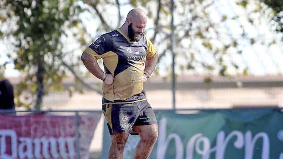 Mattius Pisapia, durante un partido de esta temporada.-ECB