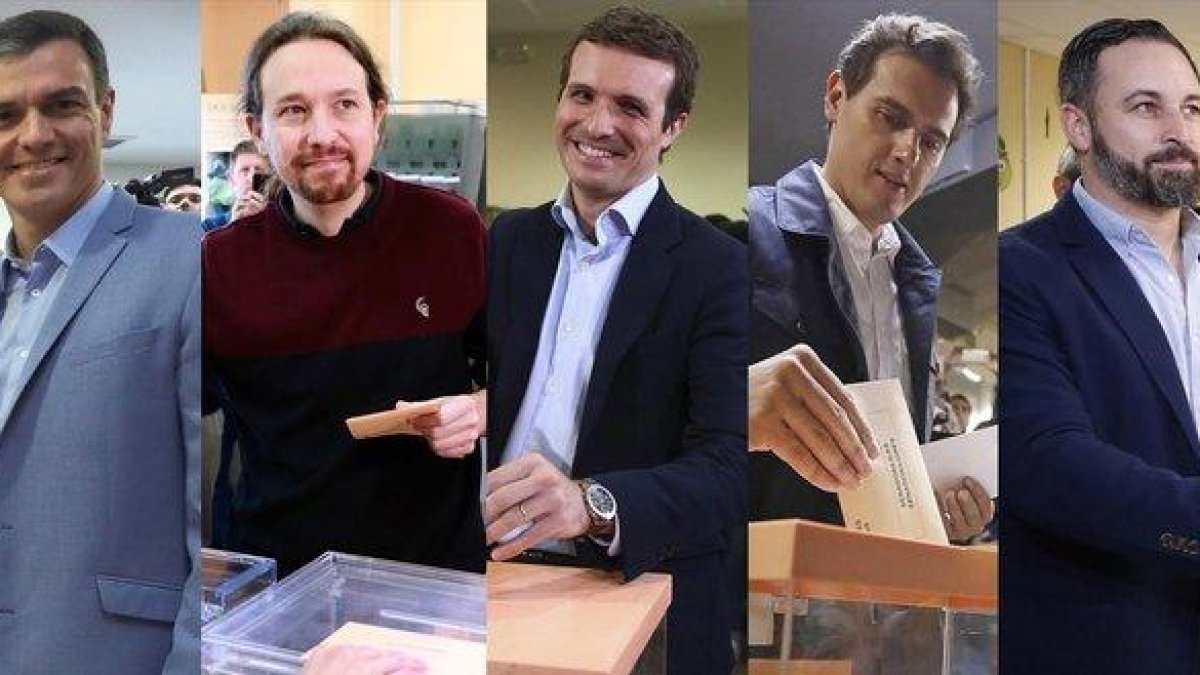 Los principales candidatos en estas elecciones generales.-EL PERIÓDICO