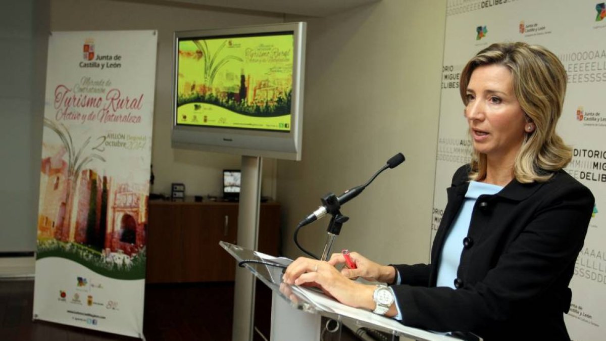 La consejera de Cultura y Turismo, Alicia García, presenta el mercado de contratación de turismo rural, activo y de naturaleza de Castilla y León-Ical