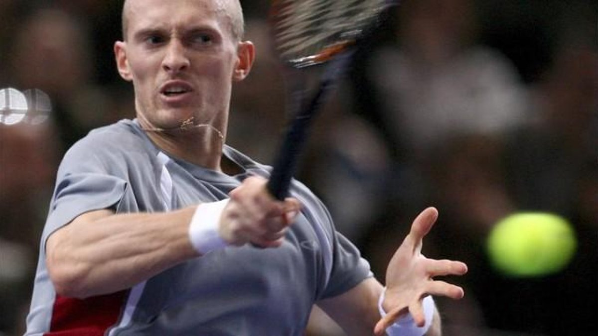 El tenista ruso Nikolay Davydenko, en un partido del 2006.-