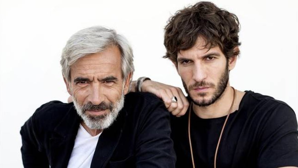 Imanol Arias y Quim Gutiérrez, protagonistas de la película 'Anacleto'.-JOSÉ LUIS ROCA