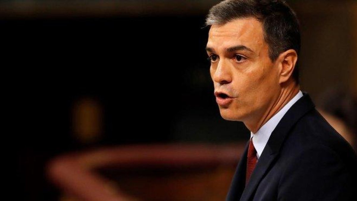 Pedro Sánchez, en el debate de investidura.-BALLESTEROS (EFE)